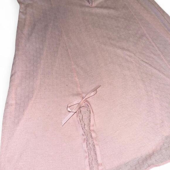 y2k cottagecore coquette Pink lace vintage slip dress - Picture 4 of 5